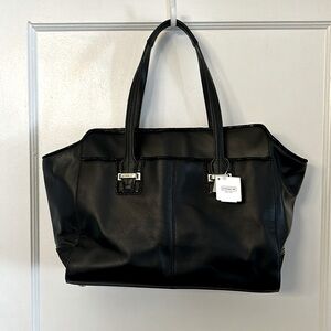 Coach #F25205 Taylor Alexis Black Leather Crystal CarryAll NWT - Purse/Handbag!